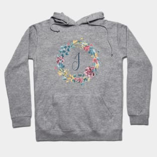 Floral Monogram I Colorful Full Blooms Hoodie